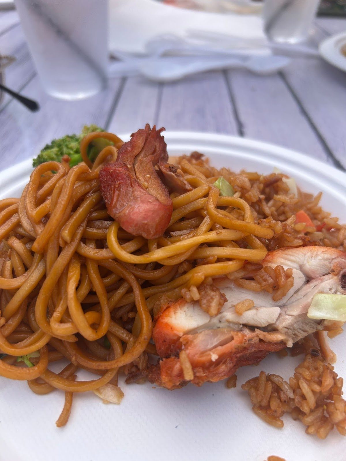 Chow mein plate
